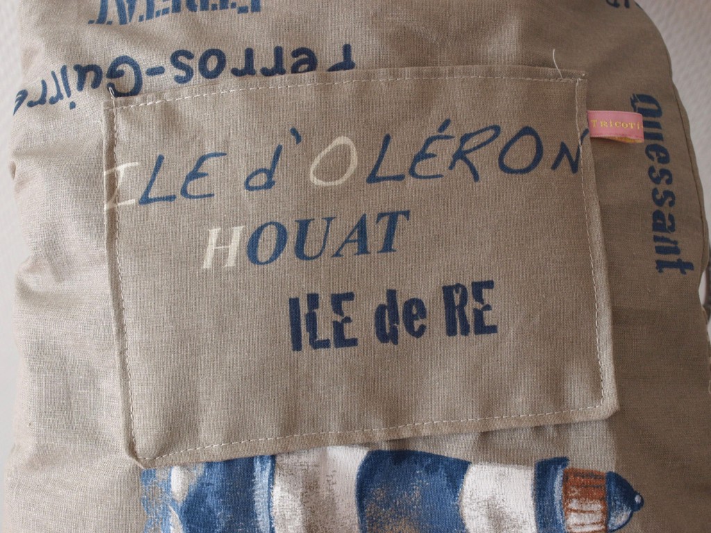 sac à dos bleu denim La Rochelle-Ré