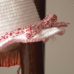 chapeau petite fille au crochet blanc liberty