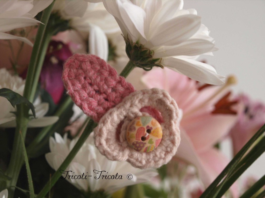 barrette (moyenne) petite fille au crochet