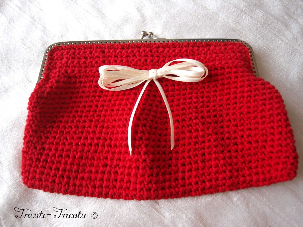 pochette de mariée au crochet