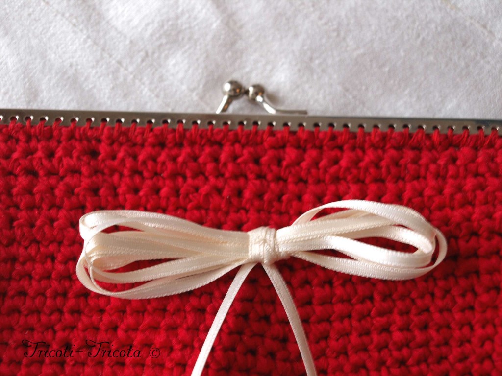 pochette de mariée au crochet