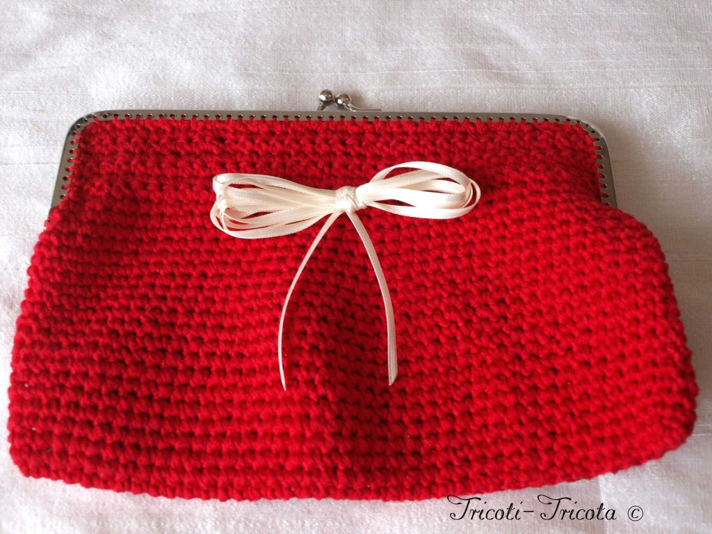 pochette de mariée au crochet