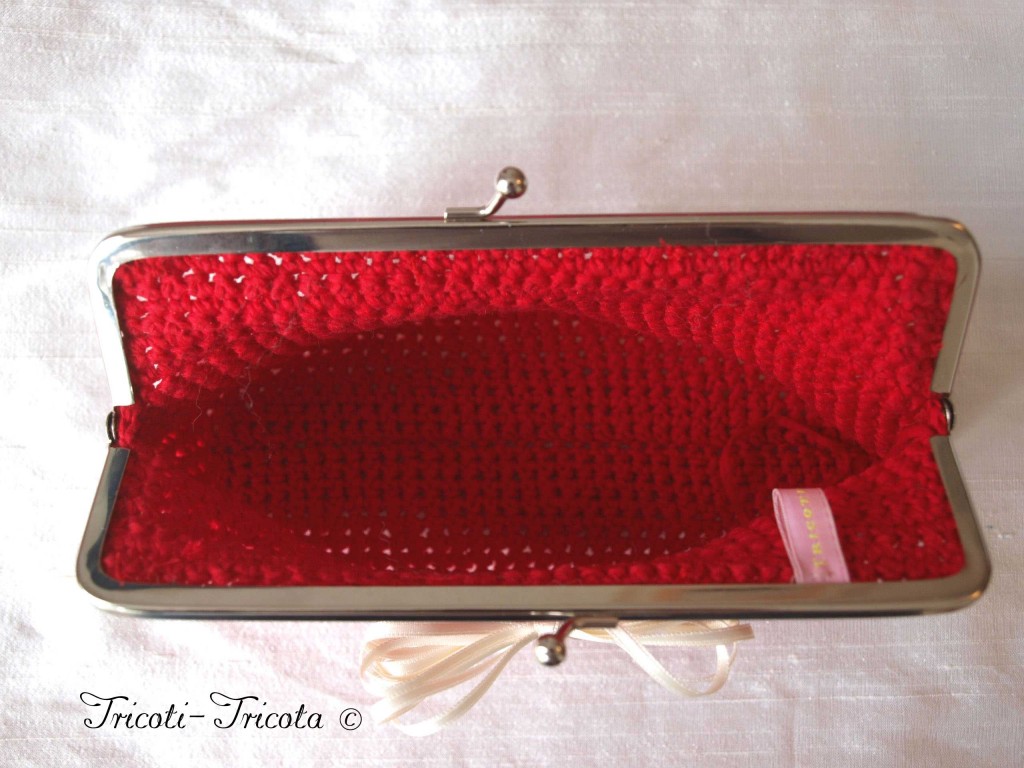 pochette de mariée au crochet