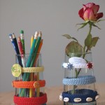 vases customisés au crochet