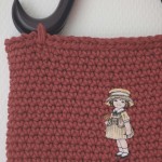 sac Dolls au crochet, rouge garance