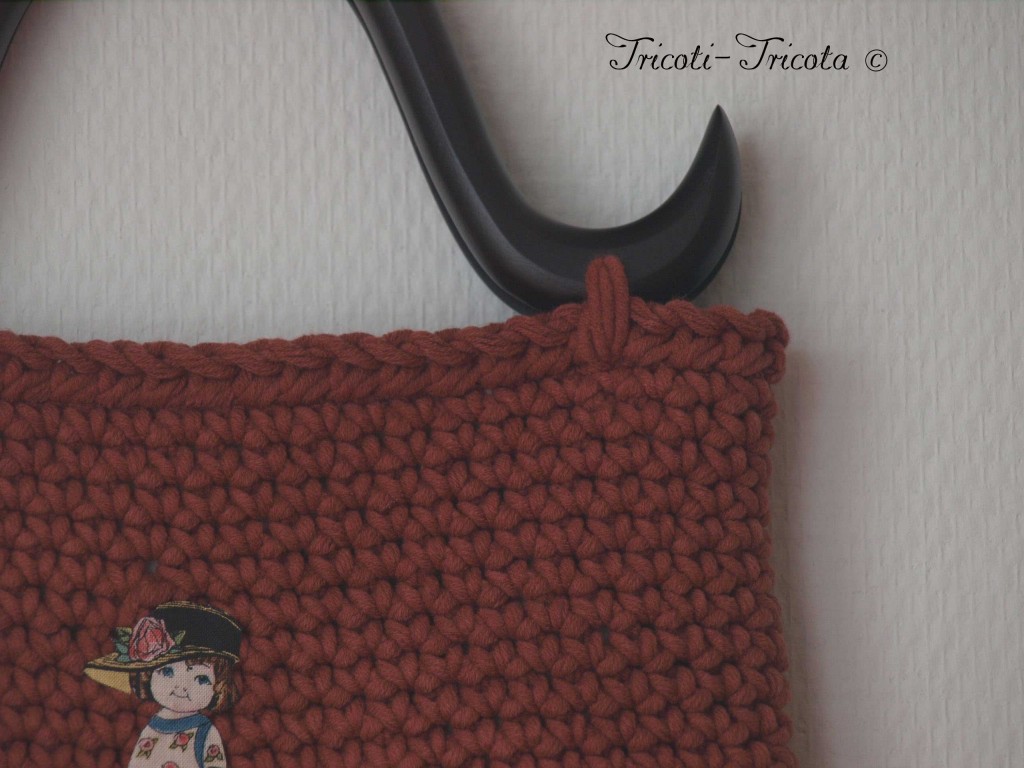 sac Dolls au crochet, rouge garance