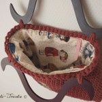 sac Dolls au crochet, rouge garance