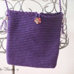 sac crochet et broche tricotin