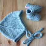 ensemble layette (bonnet+chaussons)