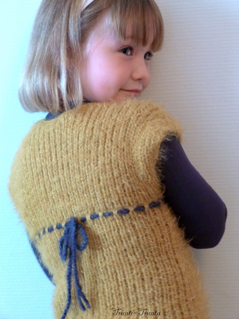 robe fillette tricot