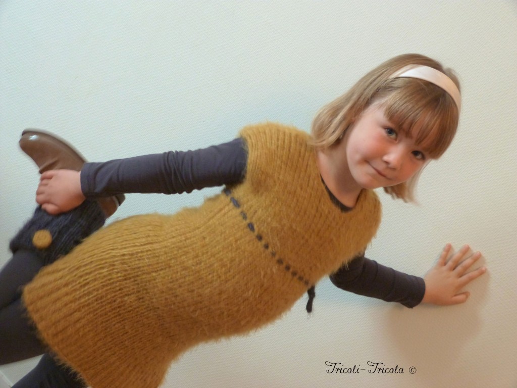 robe fillette tricot