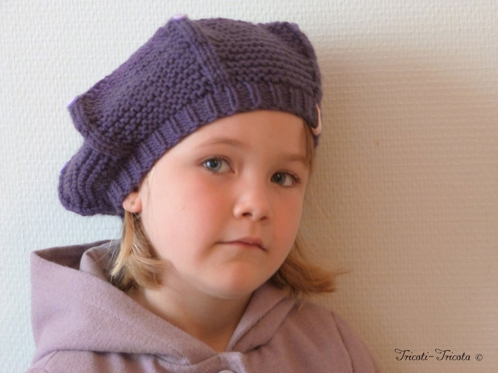 Béret tricoté pour enfant