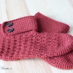 chaussons d'hiver rouges au crochet