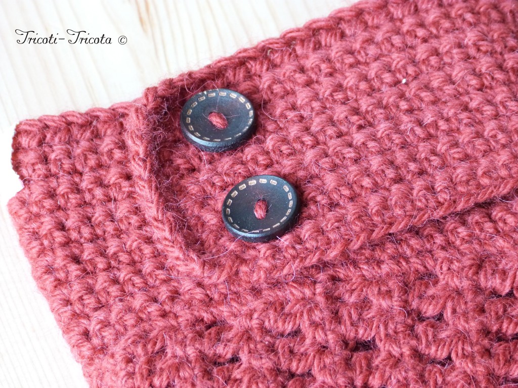 chaussons d'hiver rouges au crochet