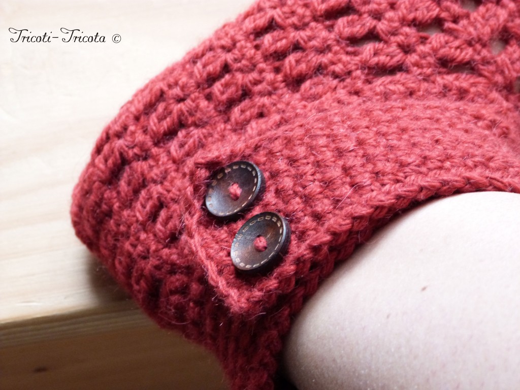 chaussons d'hiver rouges au crochet