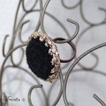 bague au crochet et fil doré