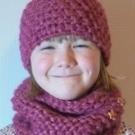 ensemble snood+bandeau tricot enfant