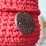 corbeille crochet rouge