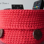 corbeille crochet rouge