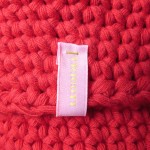 corbeille crochet rouge