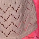 robe tricotée main bordures crochet