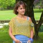 pull court point de bourse tricot