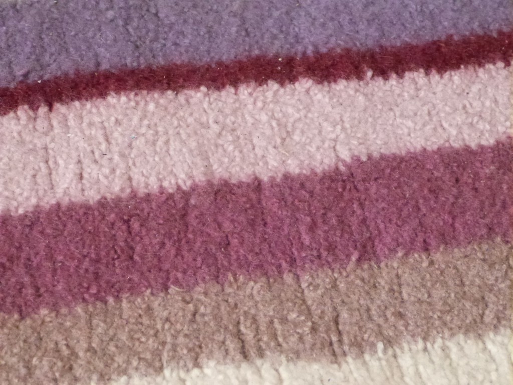 tapis tricot en laine à feutrer