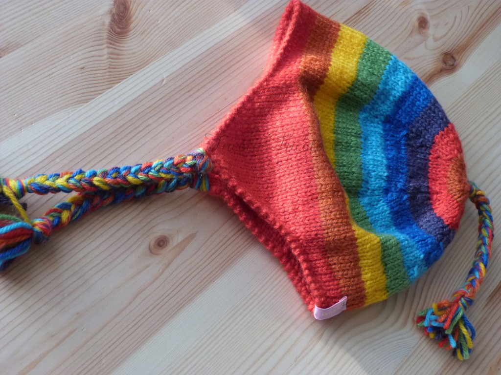 bonnet Rainbow tricot laine Plassard