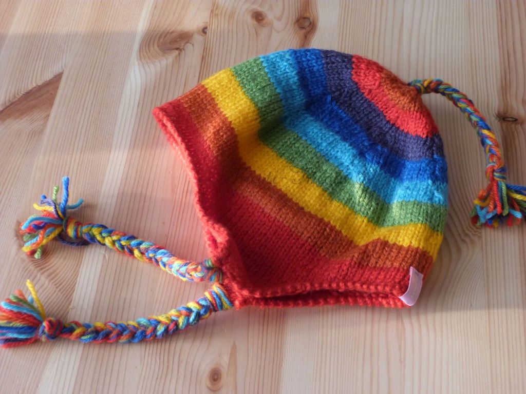 bonnet Rainbow tricot laine Plassard