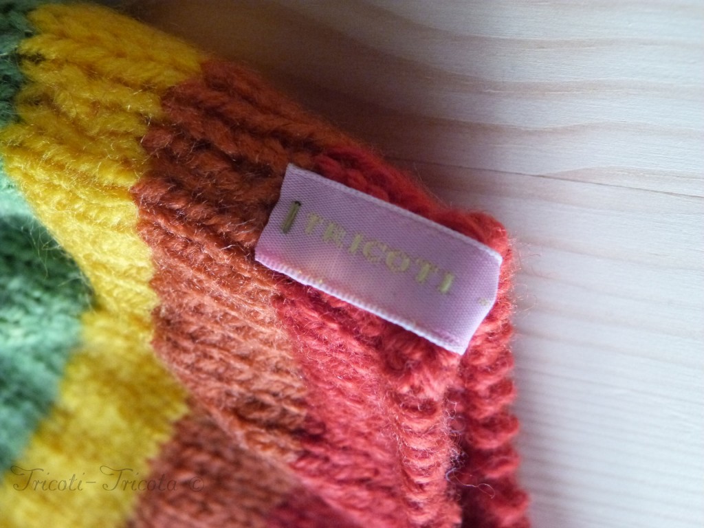 bonnet Rainbow tricot laine Plassard